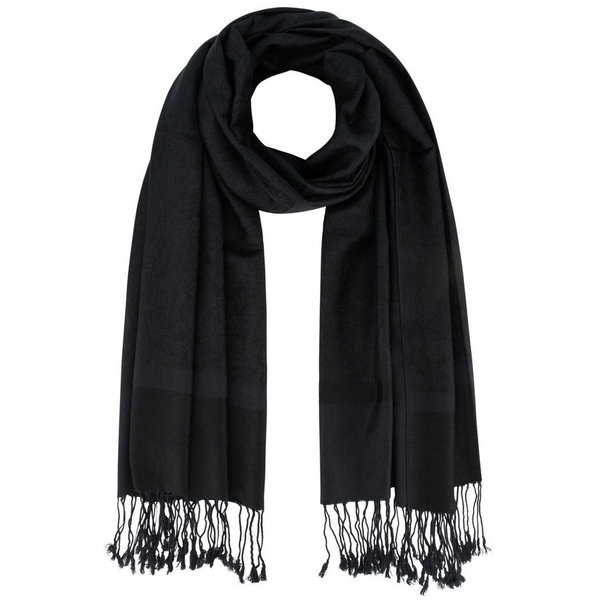 Black Magic, de paisley tinten in Zijde en Cashmere maken van deze sjaal een unieke combinatie